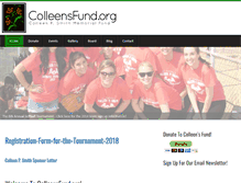 Tablet Screenshot of colleensfund.org